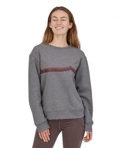 Patagonia Women's Ridge Rise Stripe Uprisal Crew Sweatshirt - Fall 2021